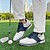 voordelige Heren Golf Schoenen-heren tweekleurige marineblauwe en witte golfschoenen, vetersluiting, duurzaam leer, sportieve elegantie voor dagelijks golfen