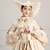 abordables Robes-ancien Rococo Renaissance Maxi Robe Normal Juliette Princesse Reine Elizabeth Plissé Volanté Princesse Col carré Déguisement Femmes Halloween Carnaval Mascarade Soirée Halloween Performance Adultes