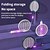 abordables Répulsifs électriques anti-moustiques-Lampe de raquette à moustiques 2-en-1 USB pliable – Tueur de mouches électrique rechargeable pour dortoir et usage domestique