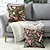 voordelige bloemen &amp; planten stijl-Paddenstoel Plant Decoratieve Kussenslopen 1PC Zacht Vierkant Bankkussen Hoes Kussenhoes voor Slaapkamer Woonkamer Bank Stoel