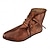 abordables Calzado-Retro Antiguo Medieval Renacimiento Zapatos Disfraz Hombre Mujer Unisexo Celta Pirata Víspera de Todos los Santos Carnaval Mascarada Evento / Fiesta Mascarada Adulto Zapatos