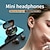 billiga TWS helt trådlösa hörlurar-Ultra liten mini trådlös Bluetooth-headset jordnötsstorlek osynlig i-öra löpnings vattentät brusreduktion