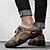 billige Herresneakers-Herre Kondisko Flodsko PU / Læder Net Åndbart Bekvem Skridsikker Snøre Sort Grøn Kakifarvet Sommer Forår