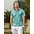 cheap Tops-Men&#039;s Golf Polo Shirt Green Short Sleeve Top Golf Attire Clothes Outfits Wear Apparel