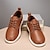 billige Herresneakers-mænds marineblå læder oxford sko – klassiske snøresko til forretning og formelle begivenheder