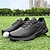 cheap Men's Golf Shoes-Men's Stylish Red, White &amp; Gray Golf Shoes, Advanced Grip Sole, Perfect for Competitive Golfing