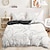 economico 100% cotone-Copertura per piumone semplici foglie misura matrimoniale set di biancheria da letto set di biancheria copertura per coperta morbida leggera copertura con 2 federe per estate primavera