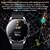 halpa Älykellot-696 G100 Älykello 1.43 inch Älykello Bluetooth Askelmittari Puhelumuistutus Sleep Tracker Yhteensopiva Android iOS Miehet Handsfree puhelut Viestimuistutus IPX-0 46mm kellokotelo