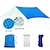 abordables Protection Solaire-un morceau de auvent carré multifonctionnel extérieur, auvent de plage de protection solaire, parasol, tapis de sol argenté clair