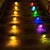 cheap Outdoor Wall Lights-2/4 Pcs LED Solar Outdoor Lights Stair Step Light Waterproof Fence Lights Yard Step Garden Porch Decoration Solar Wall Lamp