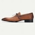abordables Zapatos de Vestir Clásicos-Zapatos oxford de cuero genuino color canela para hombre: zapatos de vestir con cordones y estampado de cocodrilo vintage para Kentucky Derby y ocasiones especiales