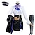 billiga Animekostymer-Genshin Impact Clorinde Animé Cosplay-kostym Skor Cosplay Peruker Cosplay-kostymer Cosplay Peruker Cosplay Skor Halloween Maskerad Prestanda Fest Kappa Skjorta Kjol Till Dam Vuxna
