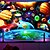 cheap Planet Tapestry-Blacklight Tapestry Glow in the Dark Glow Party UV Reactive Planet Universe Trippy Misty Nature Landscape Hanging Tapestry Wall Art Mural for Living Room Bedroom