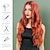 levne Syntetické trendy paruky-Syntetické paruky Vlnitá Curly Weave Vrstvený střih S ofinou na stroji Paruka 28&quot; A1 Umělé vlasy Dámské Klasické Pohodlné Zářící barvy Vícebarevný