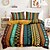 billiga 100% bomull-Etnisk vintage täcken i fullstorlek sängkläder set säng set quiltöverdrag mjukt lätt vikt täcke med 2 vadderade örngott för sommar vår