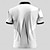 preiswerte Geometrisches Poloshirt für Herren-Herren Geometrisch Linie Poloshirts mit Reißverschluss Kurzarm Polo-Shirts Hemden mit Kragen Business-Casual Geschäft Athleisure Büro-Outfit Alltagskleidung 3D-Druck Sommer Schwarz Weiß