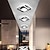abordables Luces de techo regulables-Lámparas de pasillo LED negras y doradas, modernas lámparas de techo LED similares a luces de techo, ideales para pasillos, dormitorios, baños, cocinas y balcones.