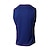 preiswerte Fitness Tank-Tops-Herren Tank Top Weste Unterhemd Ärmelloses Shirt Ärmellos Rundhalsausschnitt Sommer Einfach Mode Designer Basic Urlaub Straße Ausgehen Blau Marineblau Top T-Shirt für Herren