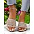 billiga Avslappnade sandaler-eleganta strass-utsmyckade sandaler med öppen tå för kvinnor - snygga slip-on skor för vardagskläder, kvällar och fester