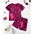 economico Visione 3D della Ragazza &amp; Splendore-Ragazze 3D Farfalla T-shirt &amp; Pantaloncini Set Manica Corta Estate Primavera Sport Moda Quotidiano Bambini 4-12 Anni Girocollo All'aperto Vacanza Sportivo Vestibilità su misura