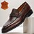 preiswerte Loafer aus hochwertigem Leder-braune Pennyloafer aus echtem Leder für Herren – klassische Slipper mit Krokodilmuster für Kentucky Derby und Business-Kleidung