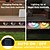 cheap Outdoor Wall Lights-4PCS Outdoor Solar LED Wall Light Waterproof Fence Lights Garden Fence Yard Wall Lighting Decoration