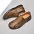 baratos Sapatilhas e Mocassins para Homem-mocassins masculinos de couro sintético genuíno bege – sapatos casuais de condução com costura feita à mão para atividades ao ar livre e viagens