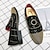voordelige Hereninstappers &amp; loafers-herenschoenen voor gala - zwarte fluwelen loafers met studs en spiraalontwerp voor luxe gelegenheden