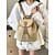 economico Zaini alla moda-zaino in paglia per donna – borsa da viaggio in rattan intrecciato boho con cinturini in pelle, zaino da spiaggia estivo chic, borsa casual per le vacanze e l&#039;uso quotidiano bianco rosa marrone