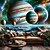 baratos Tapeçaria Planetária-Tapeçaria do Paisagem Planetária Pendurada Arte de Parede Grande Tapeçaria Mural Decoração Fotografia Fundo Manta Cortina Decoração para Casa Quarto Sala de Estar