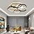 economico Lampade da soffitto con dimmer-plafoniera a led creativa moderna con 3 teste 52w 5 teste 80w dimmerazione continua app telecomando plafoniera a led esagonale adatta per camera da letto soggiorno sala da pranzo e illuminazione