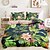economico 100% cotone-Set di copripiumino floreale 100% cotone biancheria da letto morbida e traspirante con fiori tropicali copripiumino leggero e resistente comodo per tutte le stagioni facile da mantenere