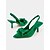 abordables talons kitten-Chaussures à talon chaton et bride arrière avec nœud vert – Chaussures chics à bout pointu pour soirées et talons décontractés pour femmes
