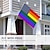 halpa Puutarhaliput, Banner-Kesä Pride -kuukausi LGBTQ LGBT Pride-lippu Sateenkaari Hyvää Pridea Ulkokoristelu Sisätiloissa kiinnikkeillä Talo Piha Puutarhakoristeet Juhlalippu Kyltit
