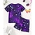 economico Visione 3D della Ragazza &amp; Splendore-Ragazze 3D Farfalla T-shirt &amp; Pantaloncini Set Manica Corta Estate Primavera Sport Moda Quotidiano Bambini 4-12 Anni Girocollo All'aperto Vacanza Sportivo Vestibilità su misura