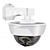 cheap Outdoor Wall Lights-360-Degree LED Outdoor Wall Lights Ultra-Bright Solar Light Dummy CCTV Camera with Red Flashing Light Remote Control Easy Installation Waterproof Outdoor FloodLights Wireless for Porch Garden Patio Driveway