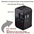baratos eletrodomésticos-adaptador de viagem universal plugue multipinos porta usb dupla tomada carregador conversor eu eua reino unido au plugue disponível