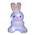 abordables Lumières de pâques-1 pièce mignon lapin en peluche lumineux cadeau de fête de Pâques atmosphère de festival décoration poupée
