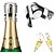 billige Køkkenredskaber og gadgets-champagneflaskeprop i rustfrit stål vakuumforseglet mousserende champagnevinflaskebeskytterprop hætte flaskeåbner barværktøj bærbart rustfrit låseprop for champagnemousserende vinflaske
