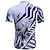 abordables Maillots pour hommes-Homme Maillot de cyclisme Géométrique Manche Courte Cyclisme T-shirt Maillot avec 3 poches arrière VTT Vélo tout terrain Séchage Rapide Design Anatomique Évacuation de l'Humidité Respirant Des sports