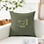 voordelige Vakantie kussensloop-Paas Decoratieve Gooi Kussenshoes 1PC Grappige Konijn Zacht Vierkant Bank Kussenhoes Kussenhoes voor Slaapkamer Woonkamer Bank Stoel Zwart Blauw Groen