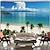 billige Ocean Beach Tapestry-Landskab Hav Palme Træer Hængende Tapestry Vægs Kunst Stor Tapestry Murmaler Decor Fotograf Baggrund Tæppe Gardin Hjem Soveværelse Stue Dekoration