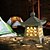 abordables Éclairages pour allées-Lampe solaire de jardin, éclairage d&#039;extérieur, éclairage de maison, LED, étanche IP65, en résine, pour décoration de jardin, pelouse, cour, 1x