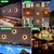 baratos Candeeiros Luzes de Exterior-4 peças de luzes de parede solares LED para exterior, design reversível em forma de pétala com 12 contas, perfeito para cerca de jardim, caminho, degraus, escadas e efeito de estrela brilhante