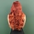levne Syntetické trendy paruky-Syntetické paruky Vlnitá Curly Weave Vrstvený střih S ofinou na stroji Paruka 28&quot; A1 Umělé vlasy Dámské Klasické Pohodlné Zářící barvy Vícebarevný
