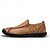 baratos Sapatilhas e Mocassins para Homem-mocassins masculinos de couro sintético genuíno bege – sapatos casuais de condução com costura feita à mão para atividades ao ar livre e viagens