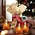 abordables Suministros para eventos y fiestas-Candelabro de cristal (vela no incluida), elegante decoración del hogar, regalo para el día del padre, día de la madre, Navidad, día de San Valentín, aniversario, cumpleaños, decoración romántica de