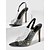 economico Sandali Eleganti-tacchi alti con cinturino posteriore in strass trasparenti neri – sandali stiletto sexy per serate e balli di fine anno