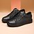 cheap Casual Sneakers-Men's Red Leather Sneakers with Sleek Design - Bold Casual Streetwear for Everyday Comfort