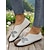 billige Flate sko til kvinner-kvinners bred tåboks barfotskinn loafers - håndlagde vintage blomster slip-on sko, myk såle minimalistiske flater for naturlig fotbevegelse